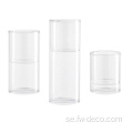 Transparent votiv pelare flytande glasljushållare